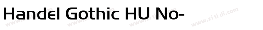 Handel Gothic HU No字体转换